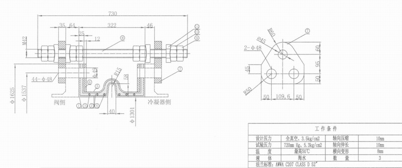 【秦山核電站】外圍系統(tǒng) 52”橡膠接頭膨脹節(jié)驗(yàn)貨現(xiàn)場